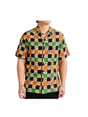 Portuguese Flannel Short Sleeve Chita Vacation Shirt NWT Size L